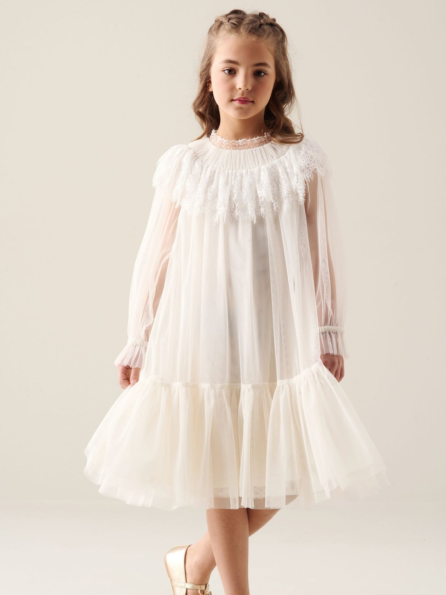 Dsiney Kidz - Angel & Rocket White Beau Mesh Dress image 1