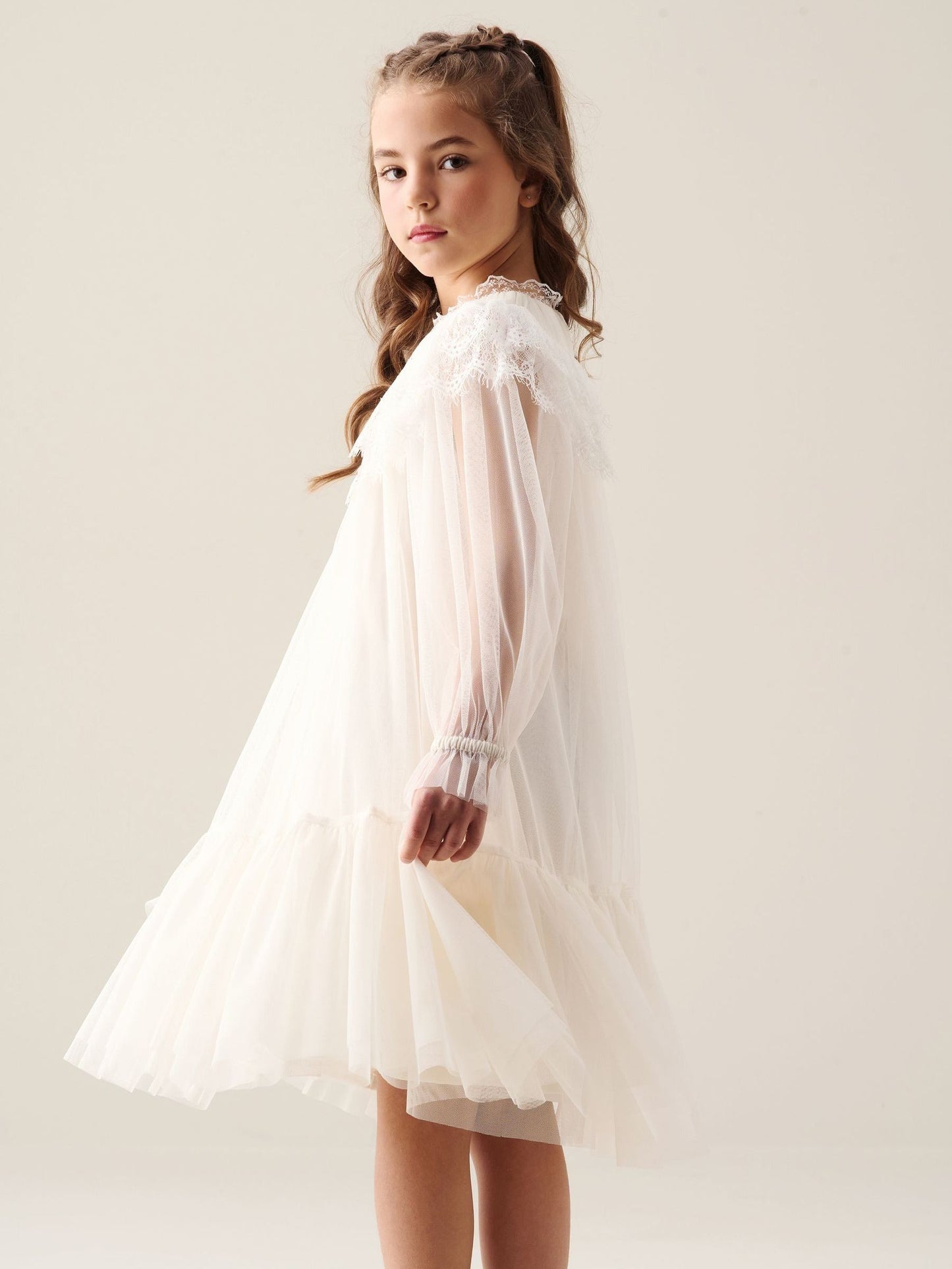 Dsiney Kidz - Angel & Rocket White Beau Mesh Dress image 4