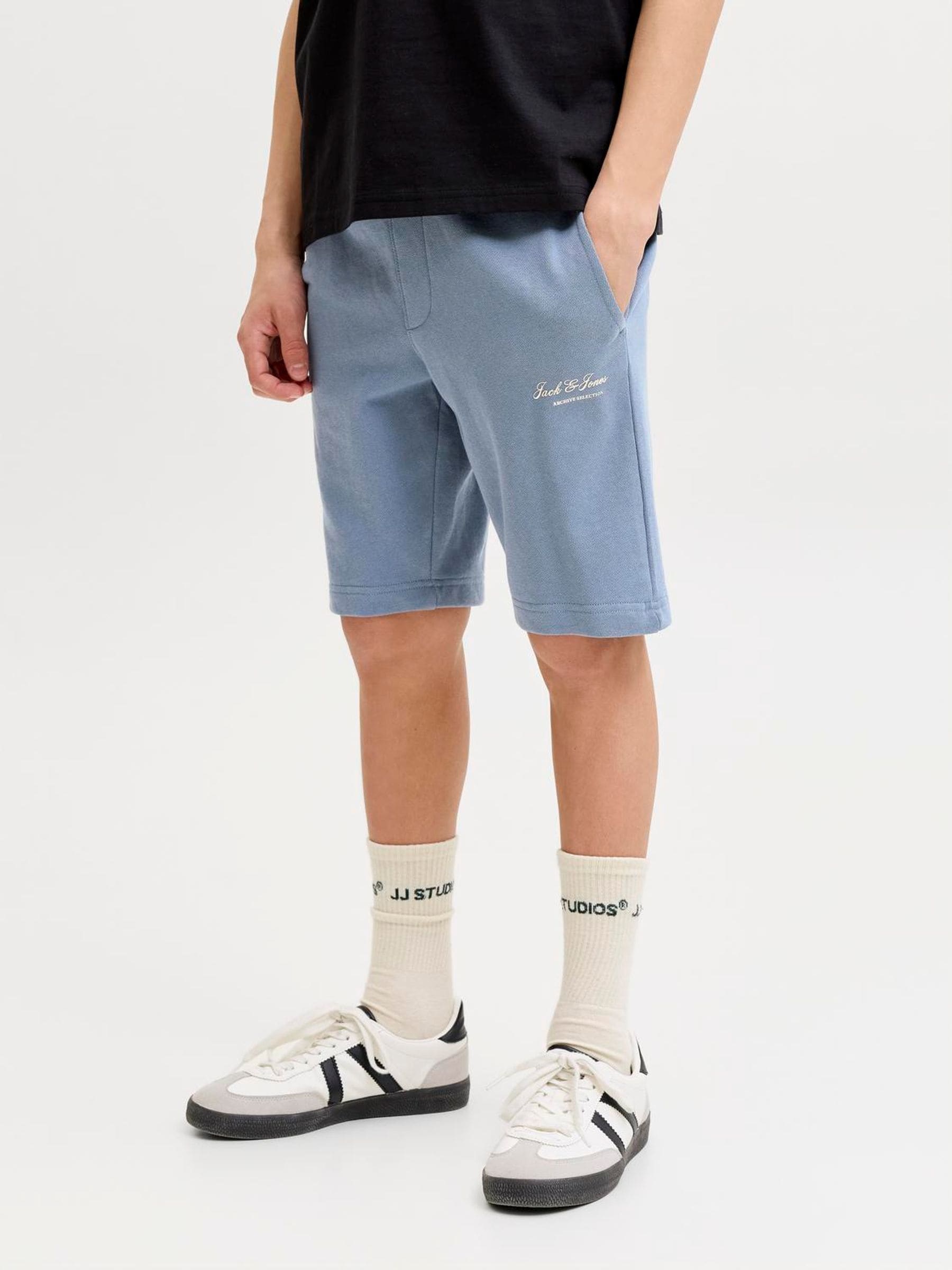 Dsiney Kidz - JACK & JONES Junior Blue Sweat Jogger Shorts image 1