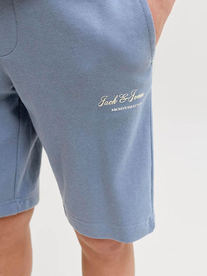 Dsiney Kidz - JACK & JONES Junior Blue Sweat Jogger Shorts image 4