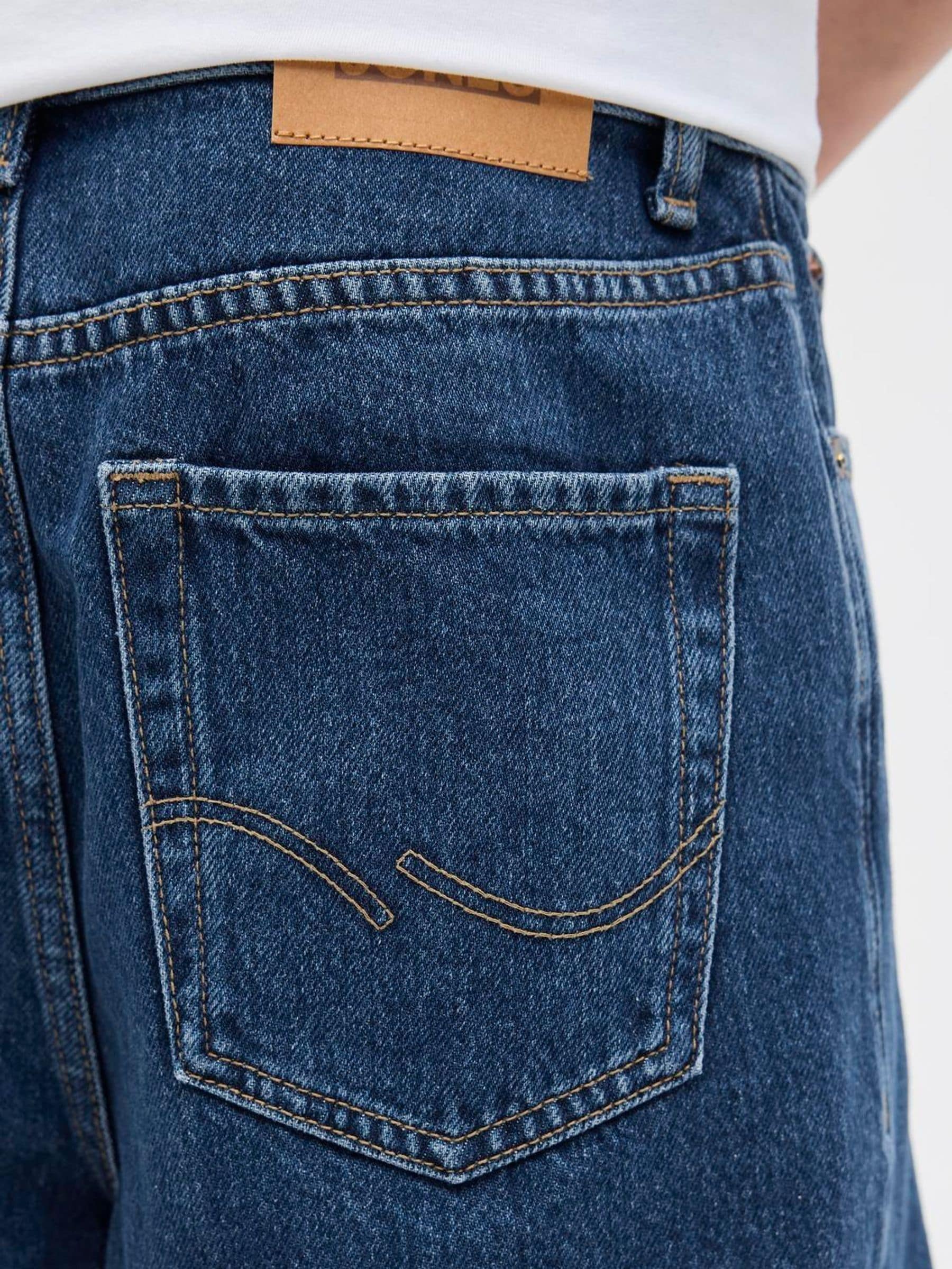 Dsiney Kidz - JACK & JONES Junior Dark Blue Loose Fit Tony Denim Shorts image 4