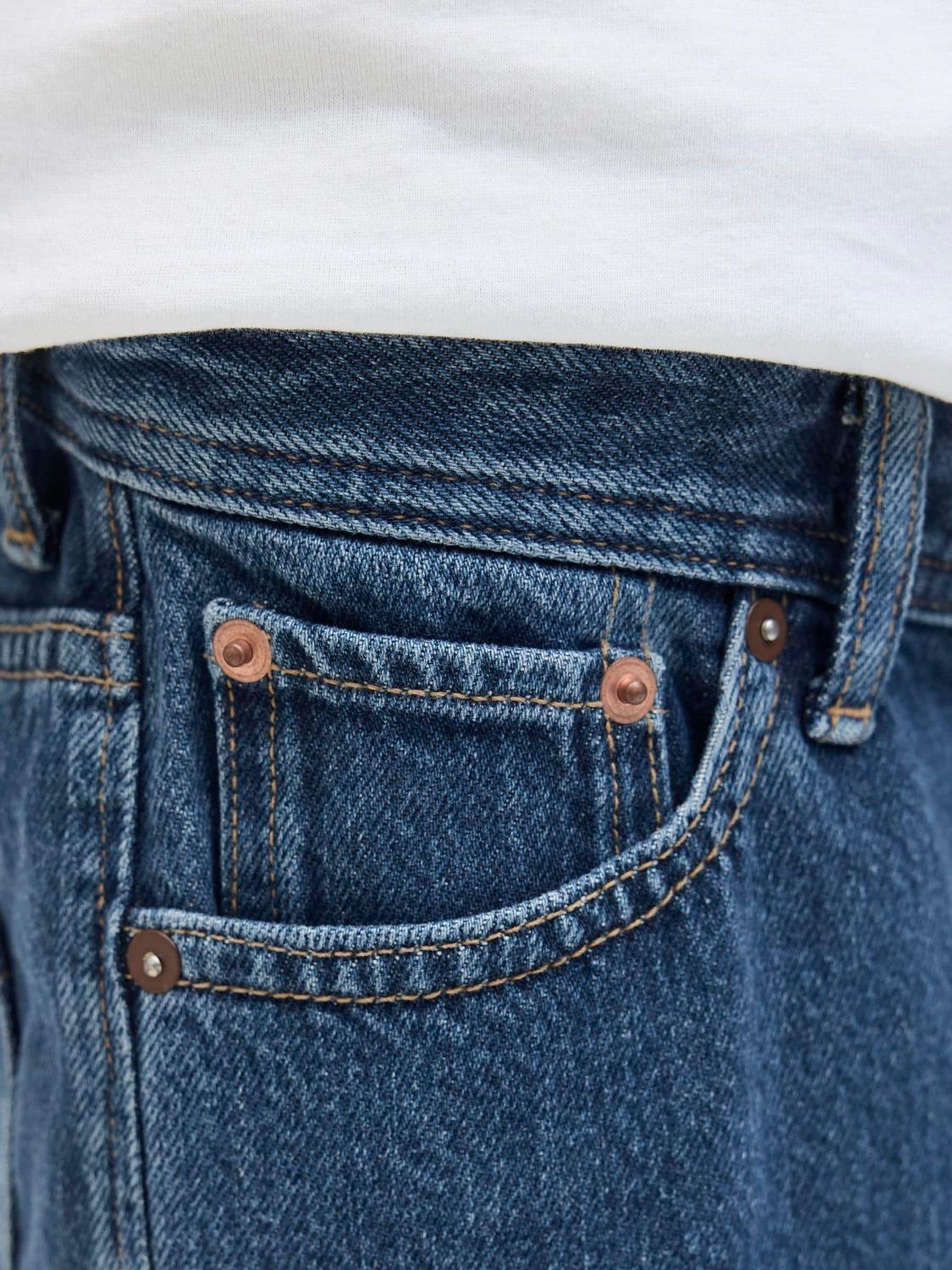 Dsiney Kidz - JACK & JONES Junior Dark Blue Loose Fit Tony Denim Shorts image 5