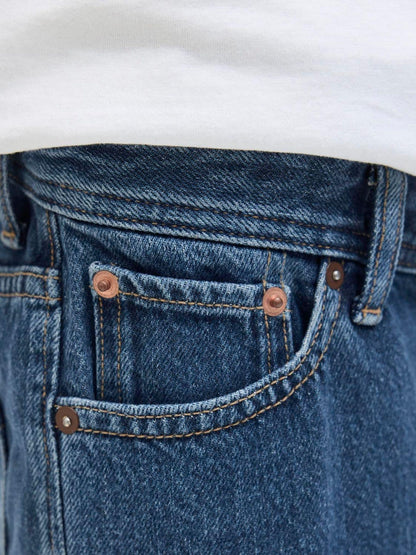 Dsiney Kidz - JACK & JONES Junior Dark Blue Loose Fit Tony Denim Shorts image 5
