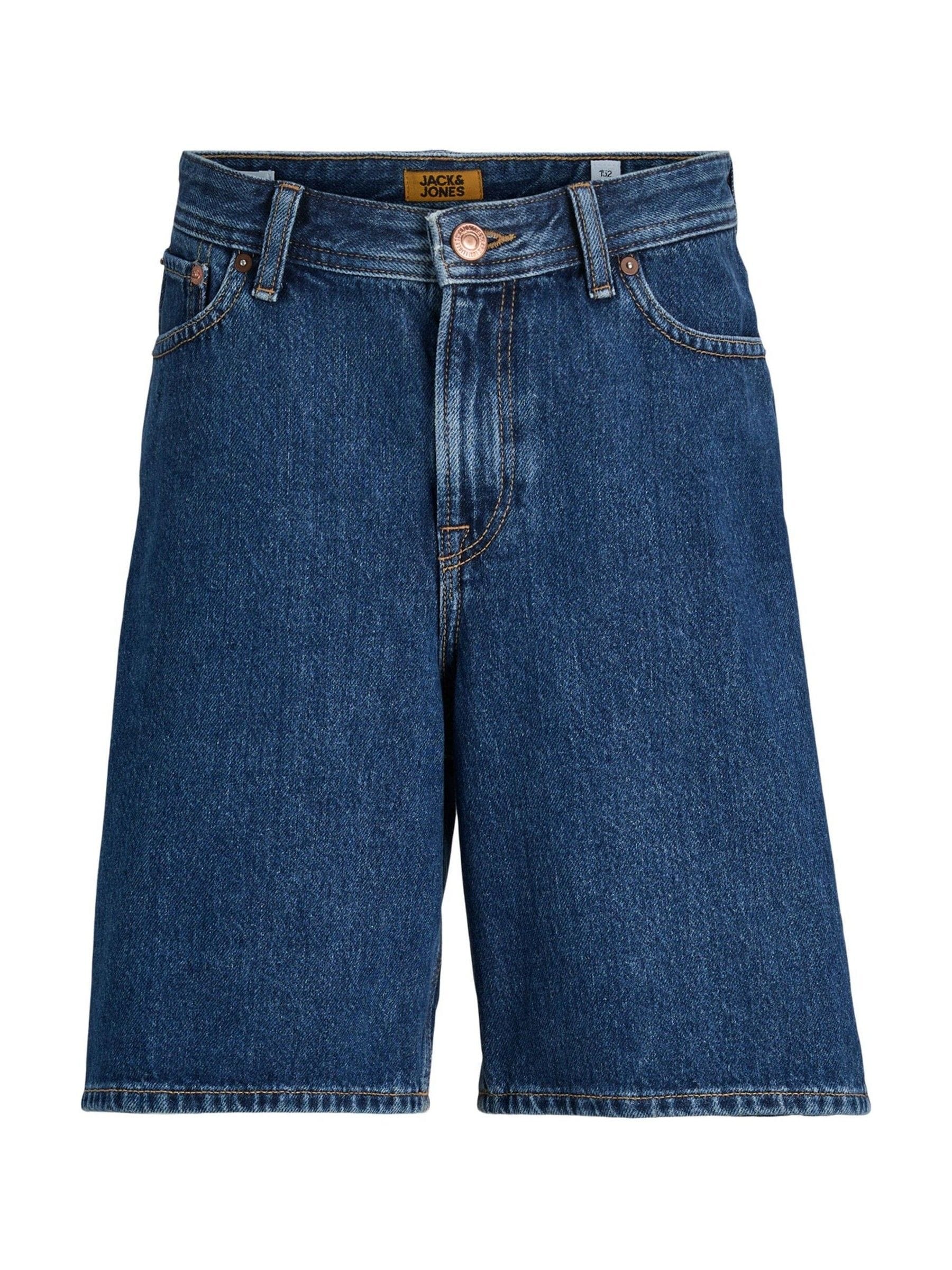 Dsiney Kidz - JACK & JONES Junior Dark Blue Loose Fit Tony Denim Shorts image 6