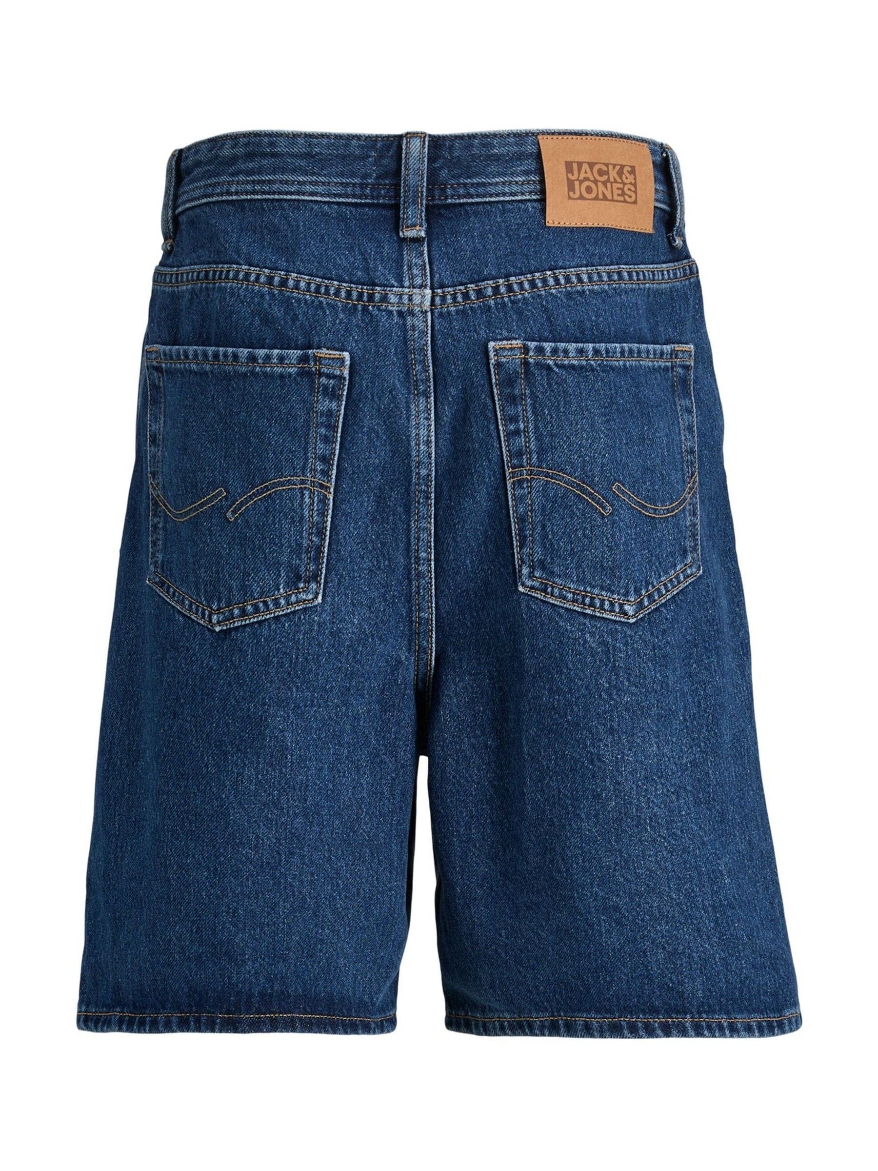 Dsiney Kidz - JACK & JONES Junior Dark Blue Loose Fit Tony Denim Shorts image 7