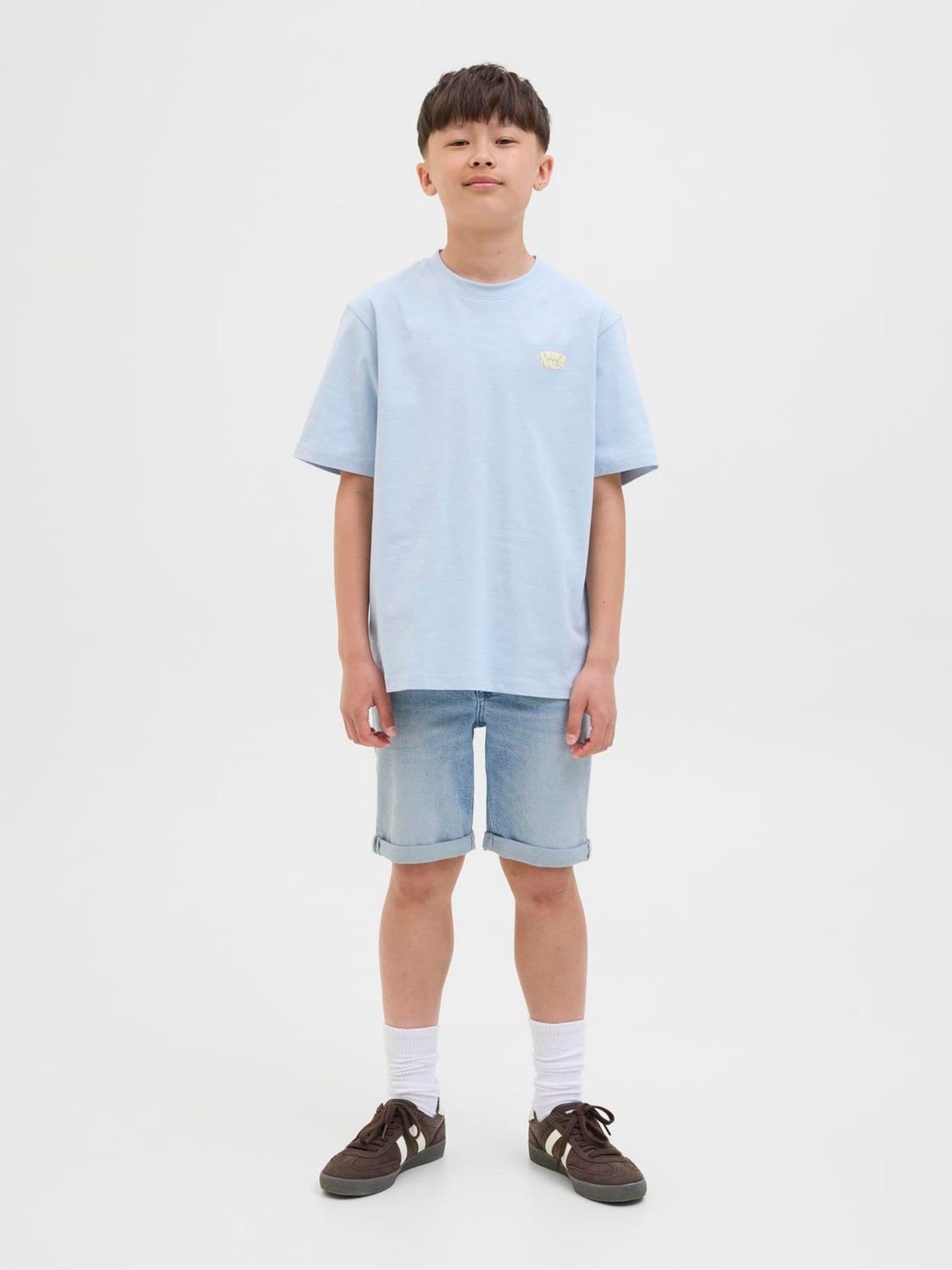 Dsiney Kidz - JACK & JONES Junior Light Blue Regular Fit Rick Denim Shorts image 2