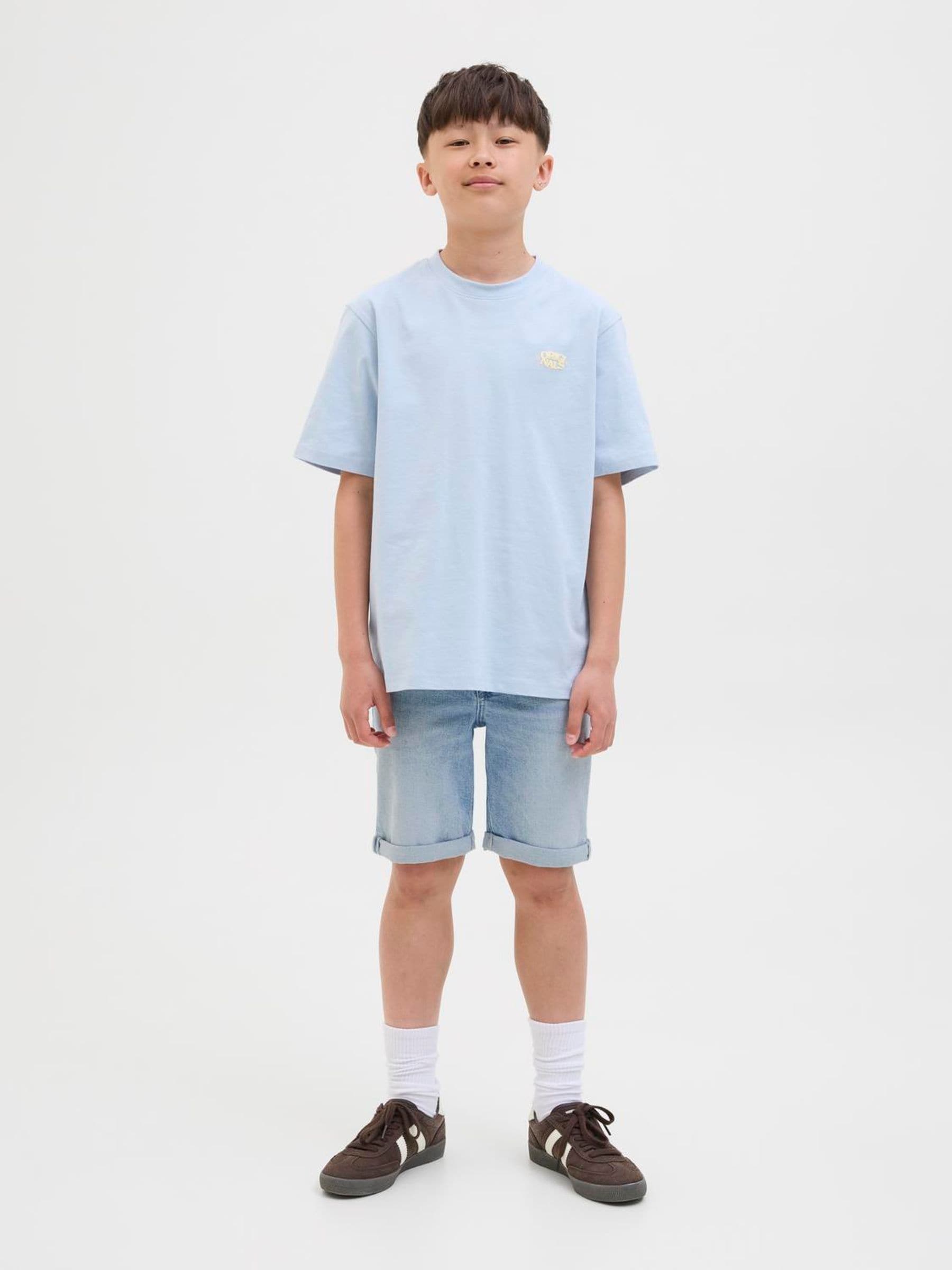 Dsiney Kidz - JACK & JONES Junior Light Blue Regular Fit Rick Denim Shorts image 2