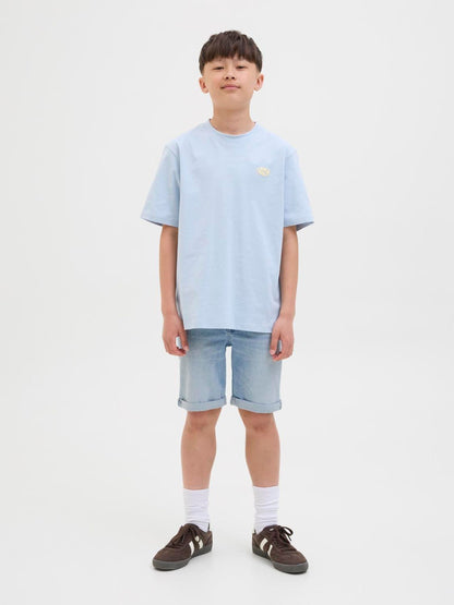 Dsiney Kidz - JACK & JONES Junior Light Blue Regular Fit Rick Denim Shorts image 2