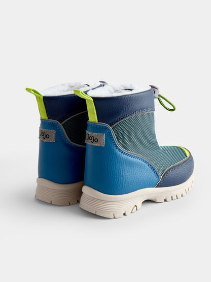 JoJo Maman Bébé Blue Drawstring Cosy Snow Boot - image 2