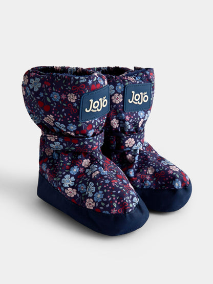JoJo Maman Bébé Navy Blue Fleece Lined Boots - image 1