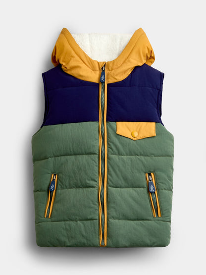 JoJo Maman Bébé Multi Colourblock Gilet - image 1