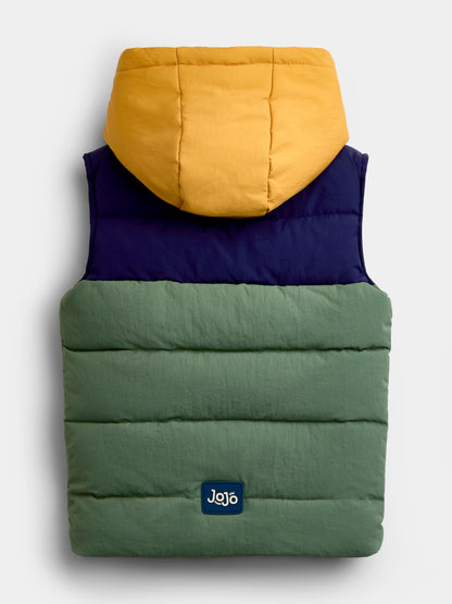 JoJo Maman Bébé Multi Colourblock Gilet - image 2
