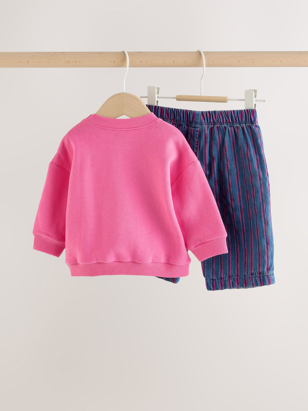 Pink Poodle Baby Sweat Top And Wide Leg Trousers Set 2 Piece (0mths-2yrs) - image 2