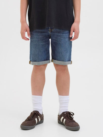 Dsiney Kidz - JACK & JONES Junior Dark Blue Regular Fit Rick Denim Shorts image 1