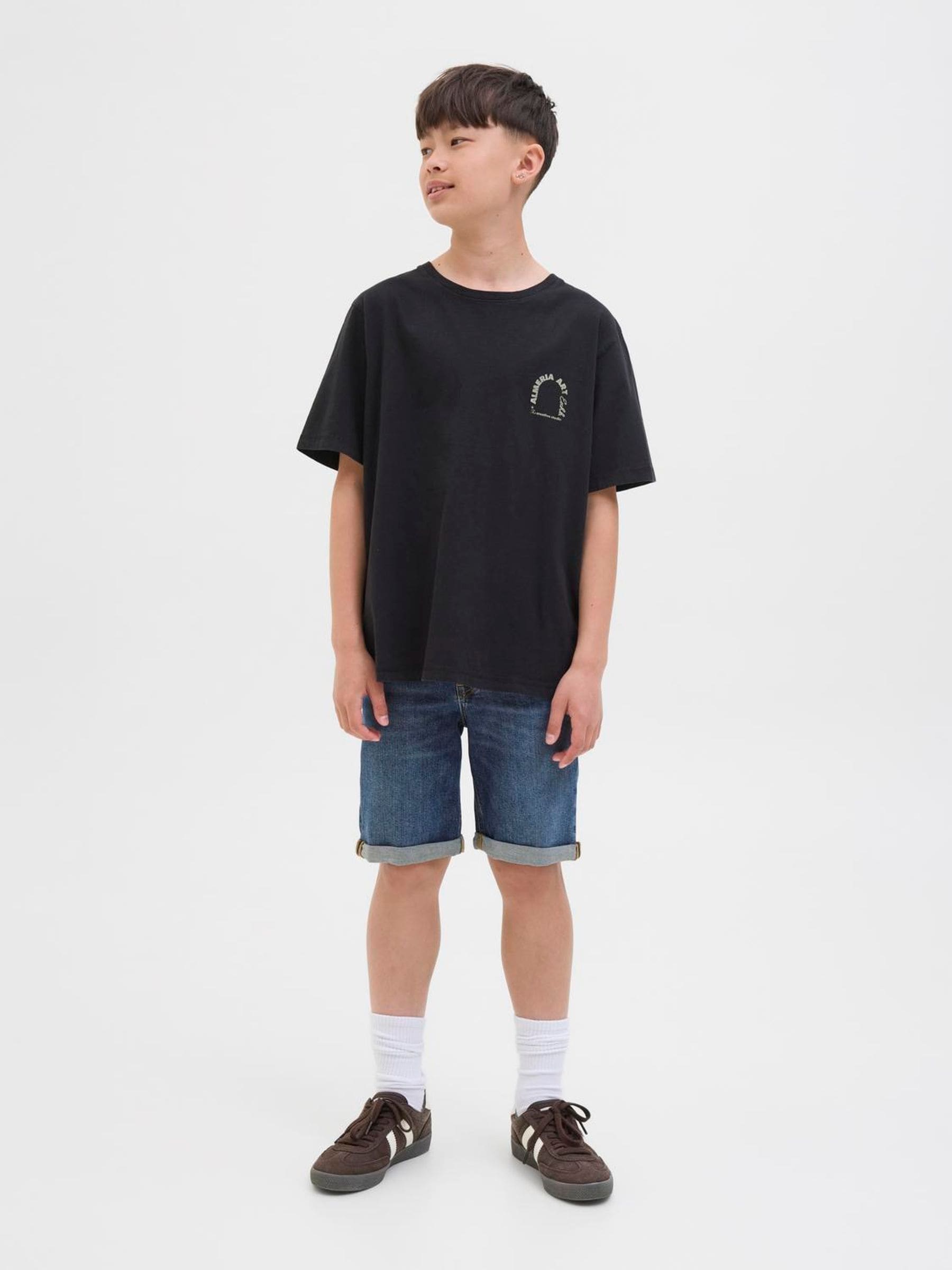 Dsiney Kidz - JACK & JONES Junior Dark Blue Regular Fit Rick Denim Shorts image 2