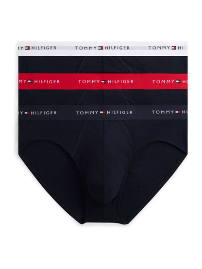 Dsiney Kidz - Tommy Hilfiger Black Cotton Stretch Briefs 3 Pack image 1