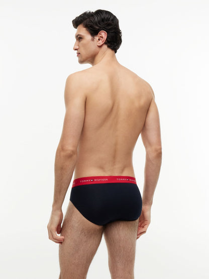 Dsiney Kidz - Tommy Hilfiger Black Cotton Stretch Briefs 3 Pack image 3