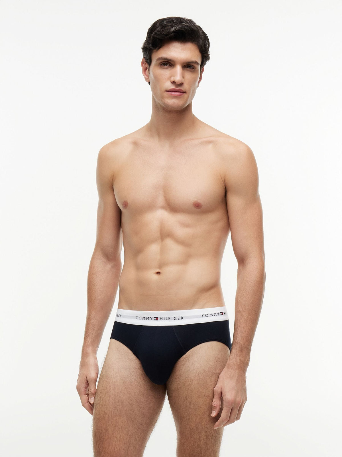 Dsiney Kidz - Tommy Hilfiger Black Cotton Stretch Briefs 3 Pack image 5