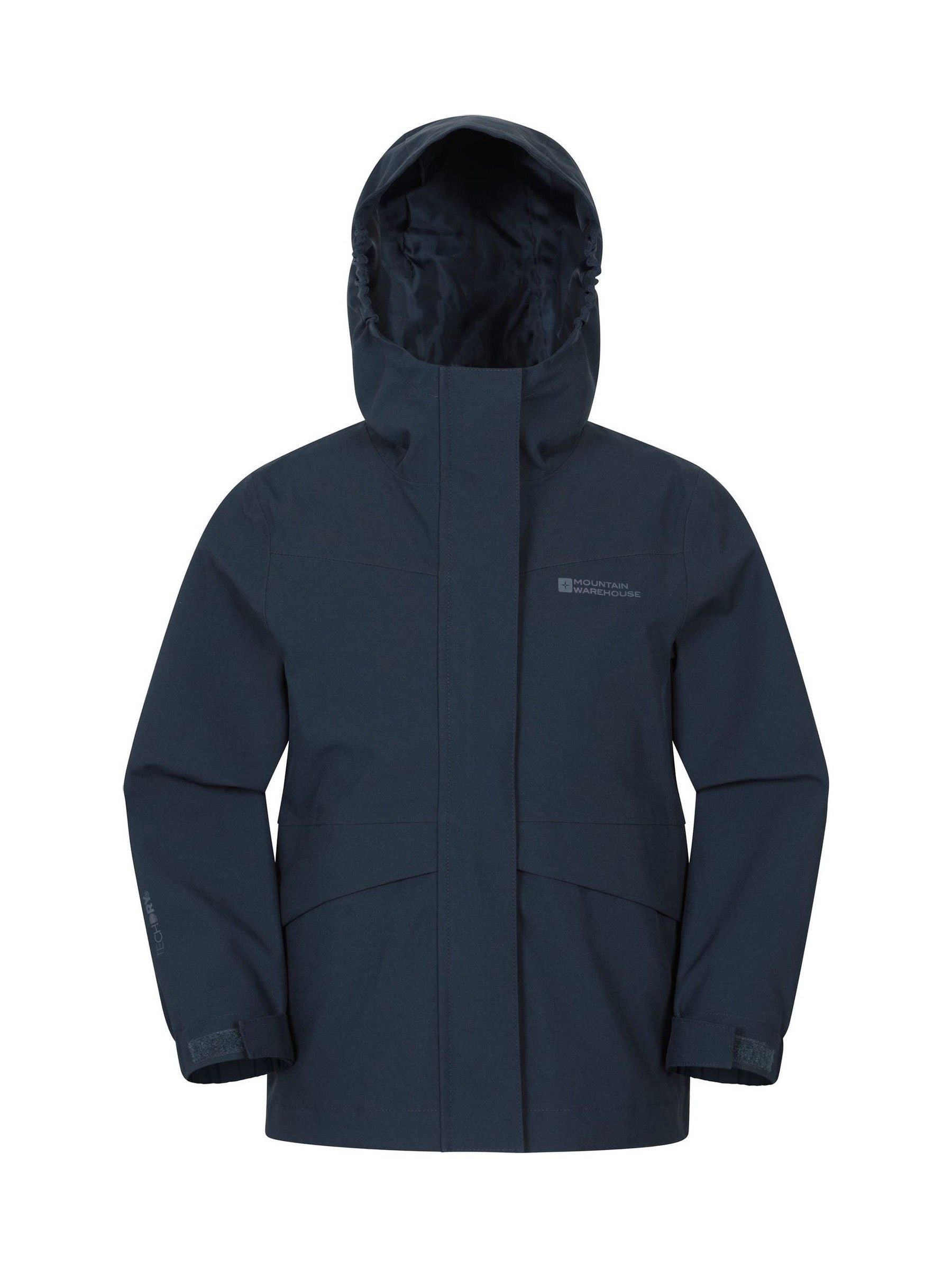 Dsiney Kidz - Mountain Warehouse Blue April Kids Waterproof Jacket image 1