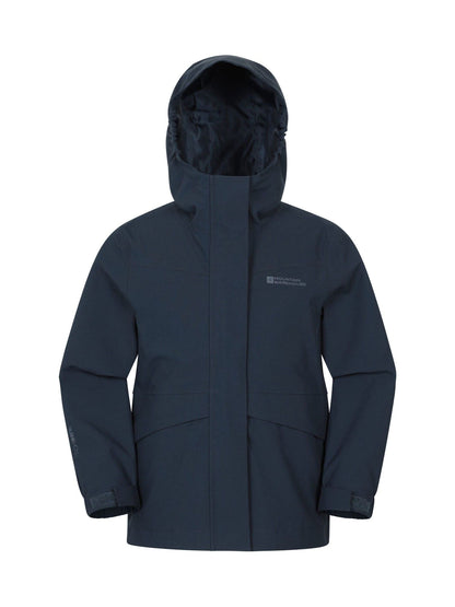 Dsiney Kidz - Mountain Warehouse Blue April Kids Waterproof Jacket image 1