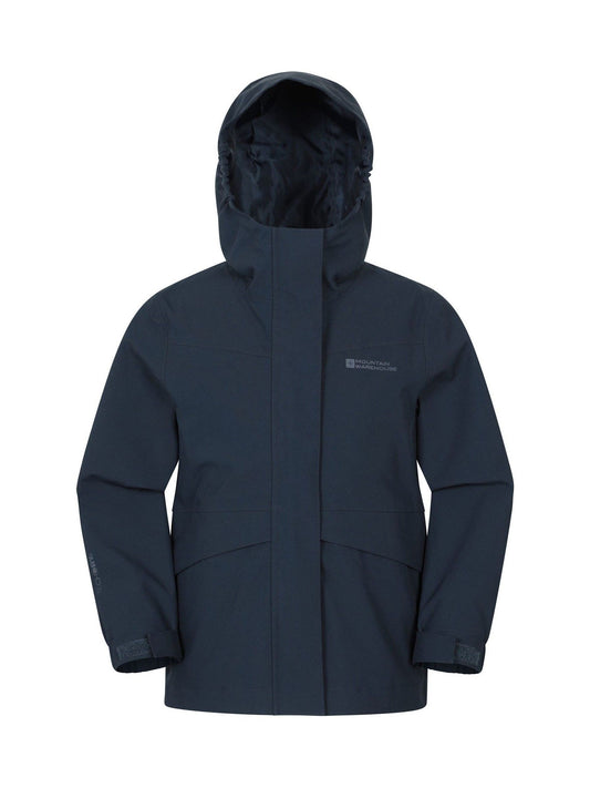 Dsiney Kidz - Mountain Warehouse Blue April Kids Waterproof Jacket image 1