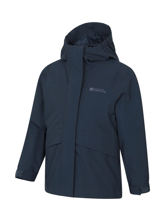 Dsiney Kidz - Mountain Warehouse Blue April Kids Waterproof Jacket image 2