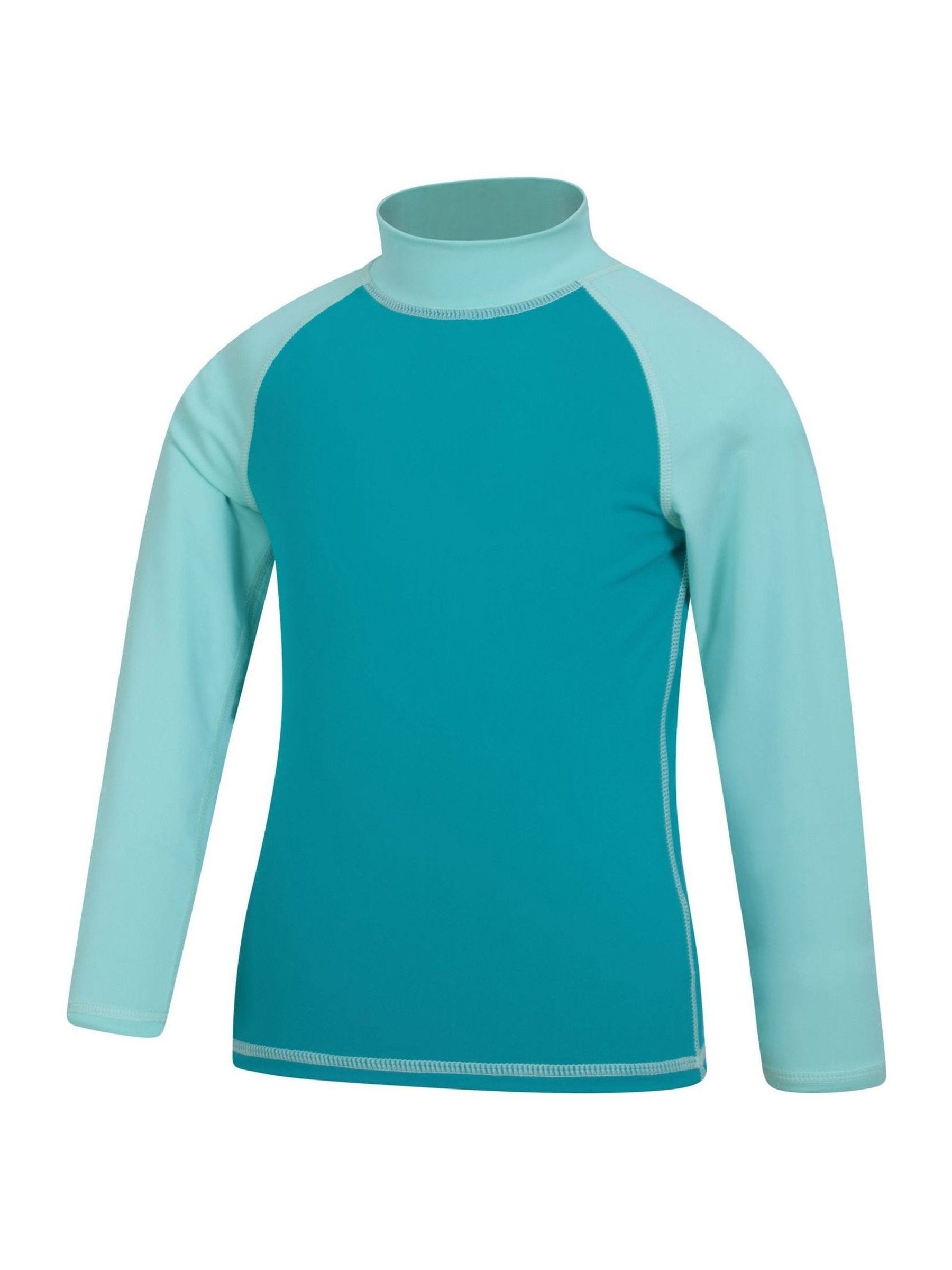 Dsiney Kidz - Mountain Warehouse Pale Blue Long Sleeve Rash Vest image 3