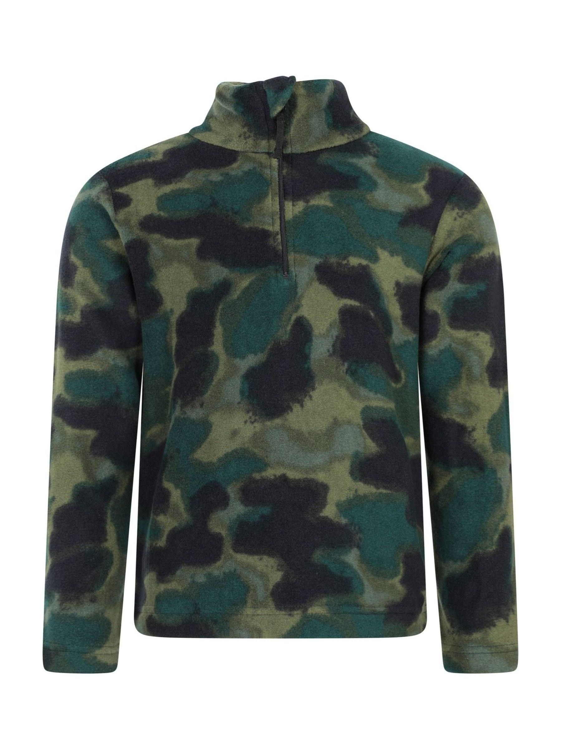 Dsiney Kidz - Mountain Warehouse Green Pursuit Printed Kids Half-Zip Fleece image 2