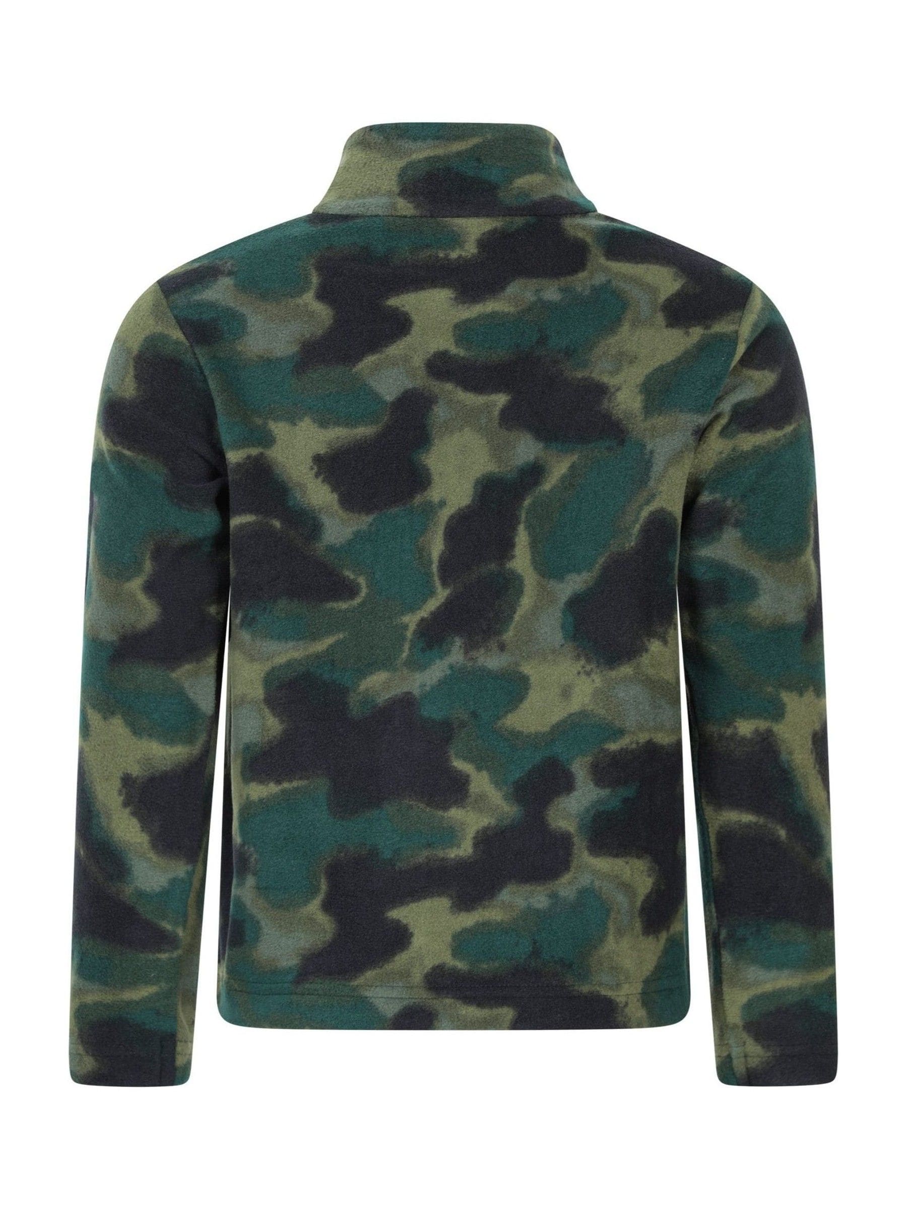 Dsiney Kidz - Mountain Warehouse Green Pursuit Printed Kids Half-Zip Fleece image 4