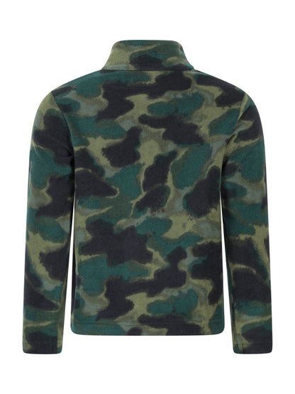 Dsiney Kidz - Mountain Warehouse Green Pursuit Printed Kids Half-Zip Fleece image 4