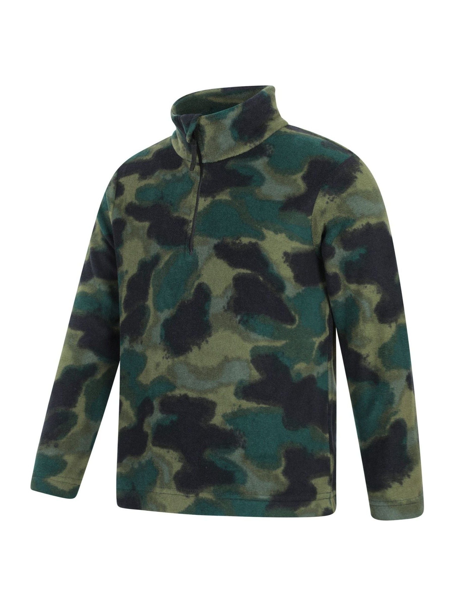 Dsiney Kidz - Mountain Warehouse Green Pursuit Printed Kids Half-Zip Fleece image 5
