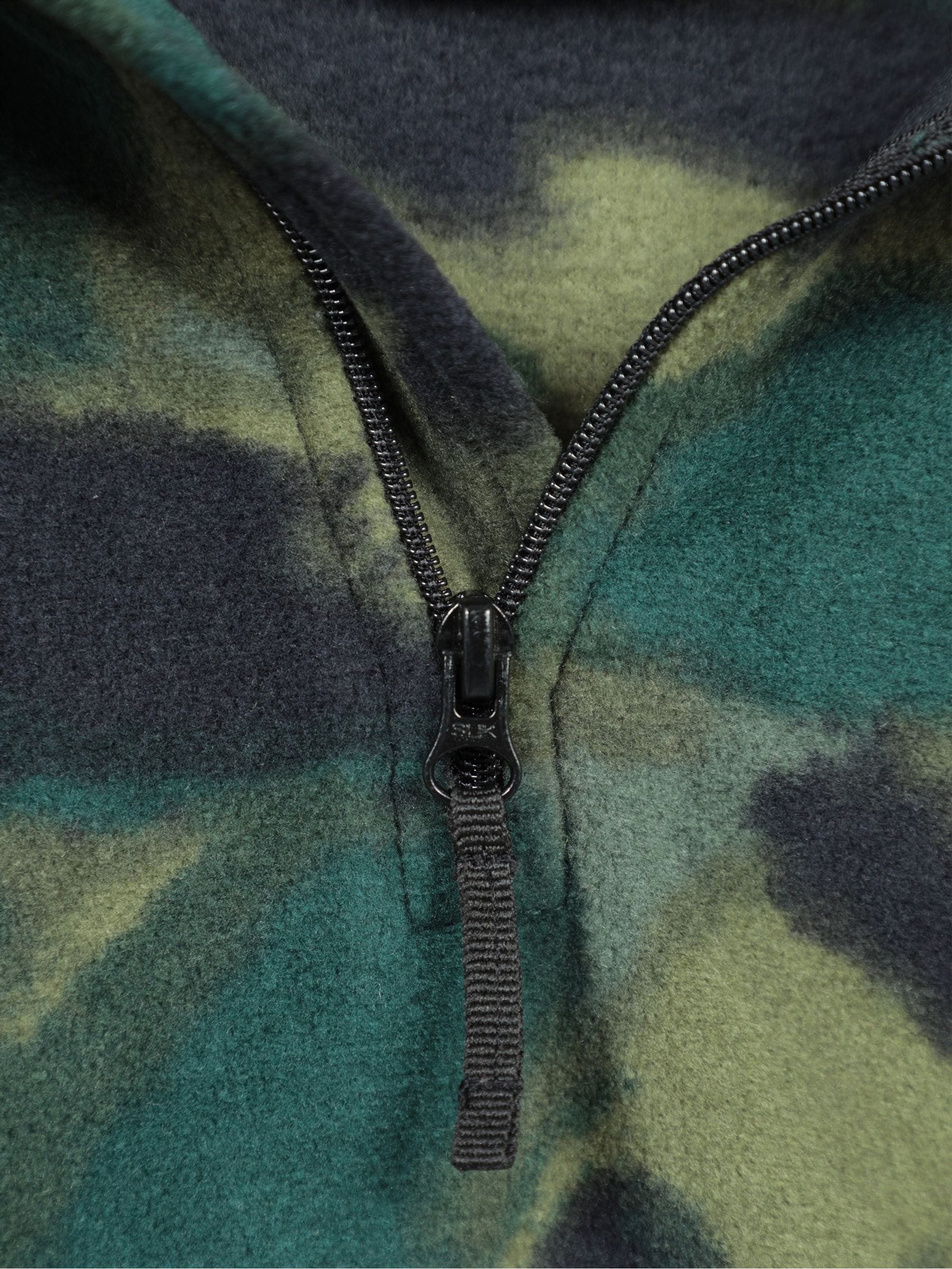 Dsiney Kidz - Mountain Warehouse Green Pursuit Printed Kids Half-Zip Fleece image 6
