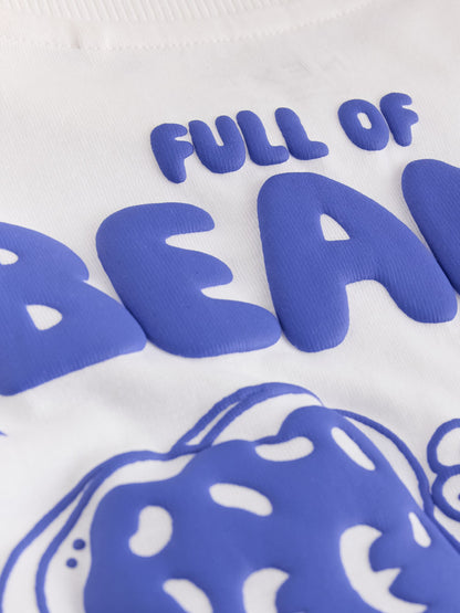 Dsiney Kidz - Blue/White Beans and Toast Short Sleeve Back Graphic T-Shirt (3mths-7yrs) image 3