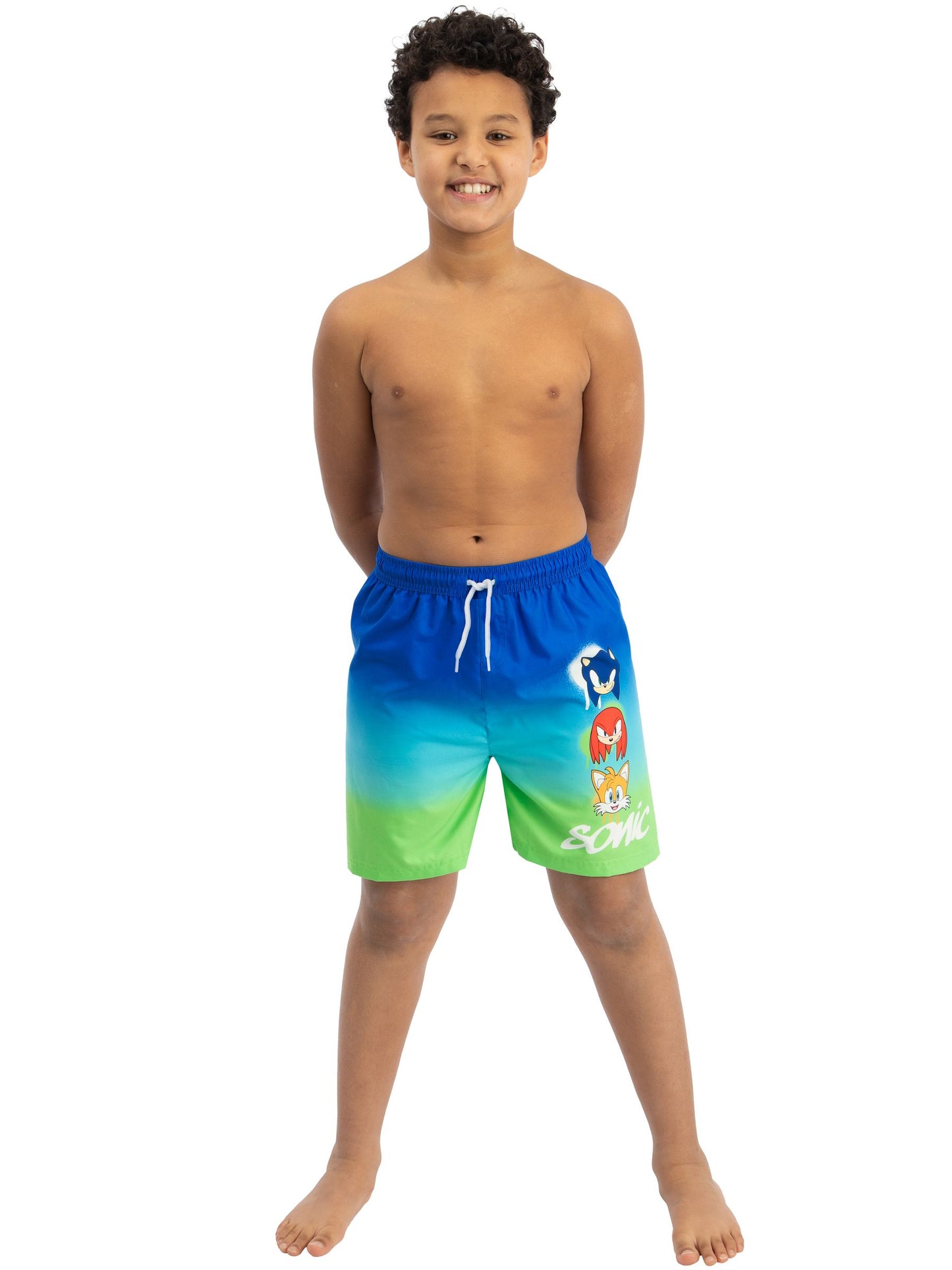 Character Blue Sonic The Hedgehog Swim Shorts image 7