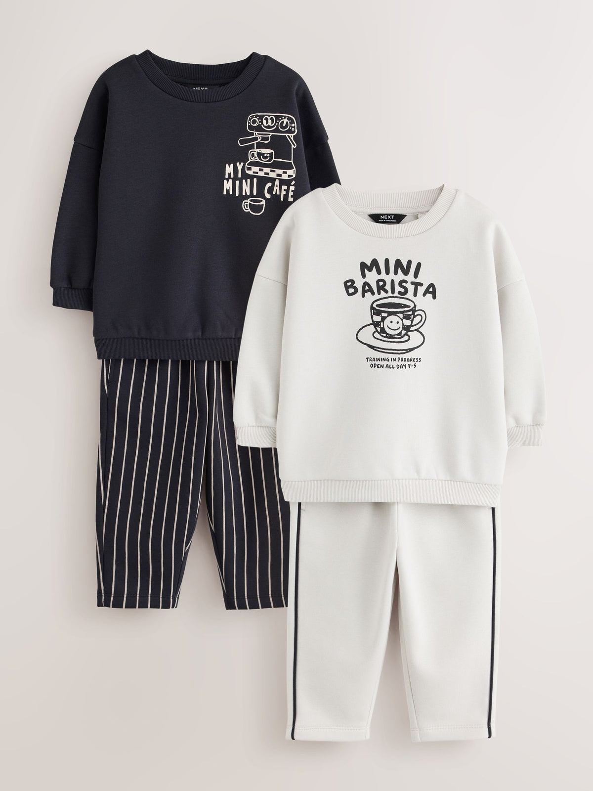 Ecru Crew Neck Joggers Set 4 Piece (3mths-7yrs) - image 1