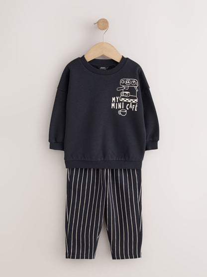 Ecru Crew Neck Joggers Set 4 Piece (3mths-7yrs) - image 4