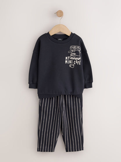 Ecru Crew Neck Joggers Set 4 Piece (3mths-7yrs) - image 5