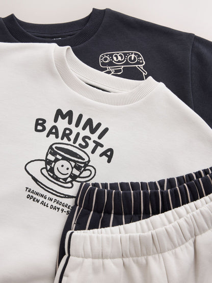 Ecru Crew Neck Joggers Set 4 Piece (3mths-7yrs) - image 9