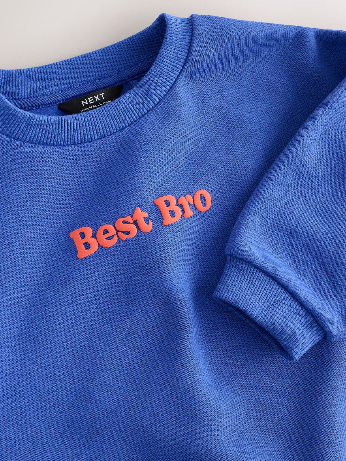 Colbalt Blue Best Brother Printed Crew Neck Sweat Top (3mths-7yrs) - image 7