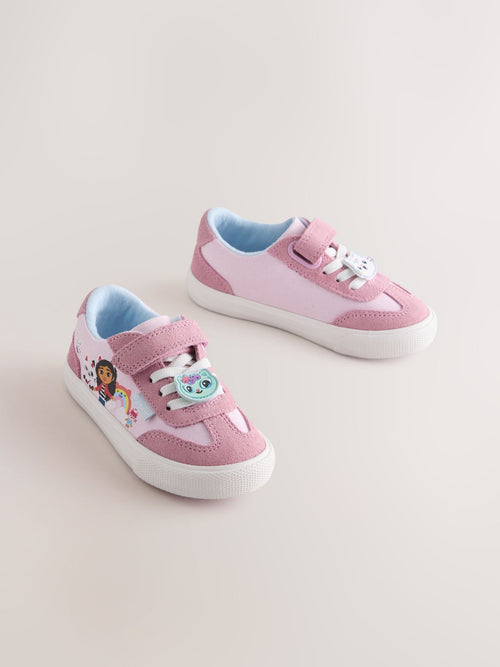 Dsiney Kidz - Purple Gabbys Dollhouse Touch Fastening Elastic Lace Trainers image 1