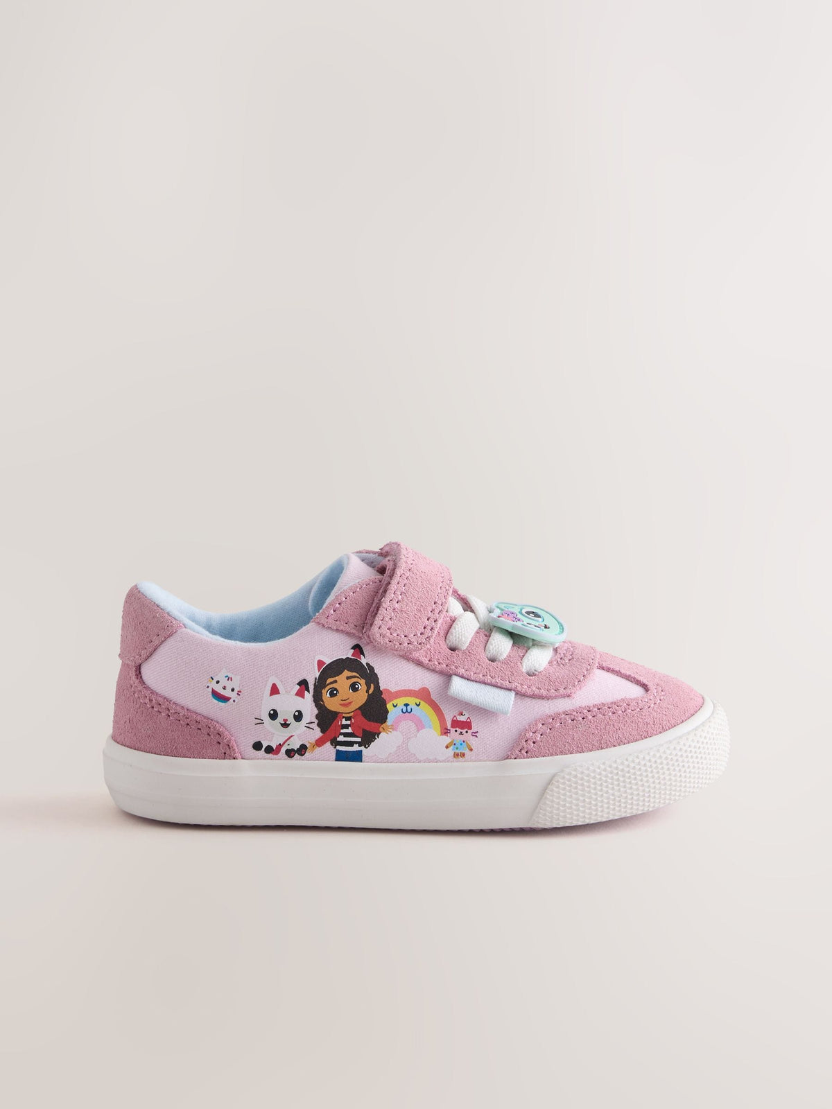 Dsiney Kidz - Purple Gabbys Dollhouse Touch Fastening Elastic Lace Trainers image 2