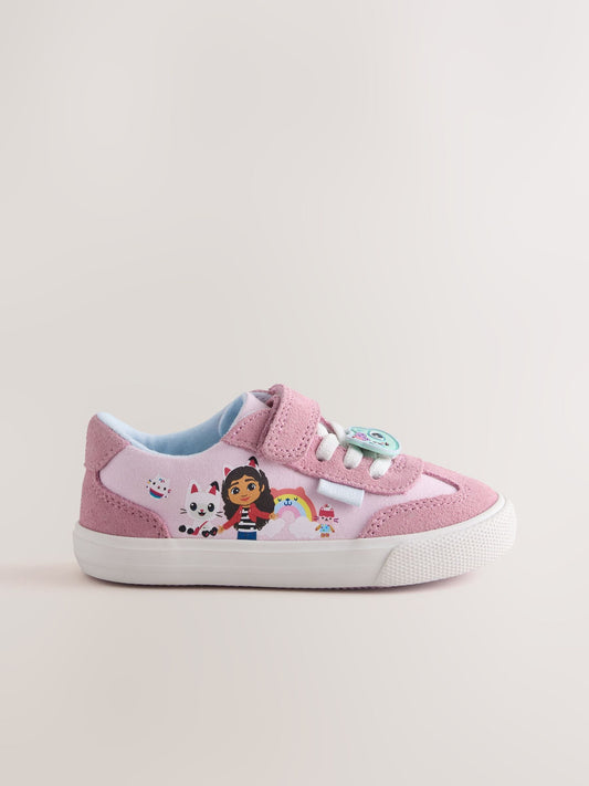 Dsiney Kidz - Purple Gabbys Dollhouse Touch Fastening Elastic Lace Trainers image 2