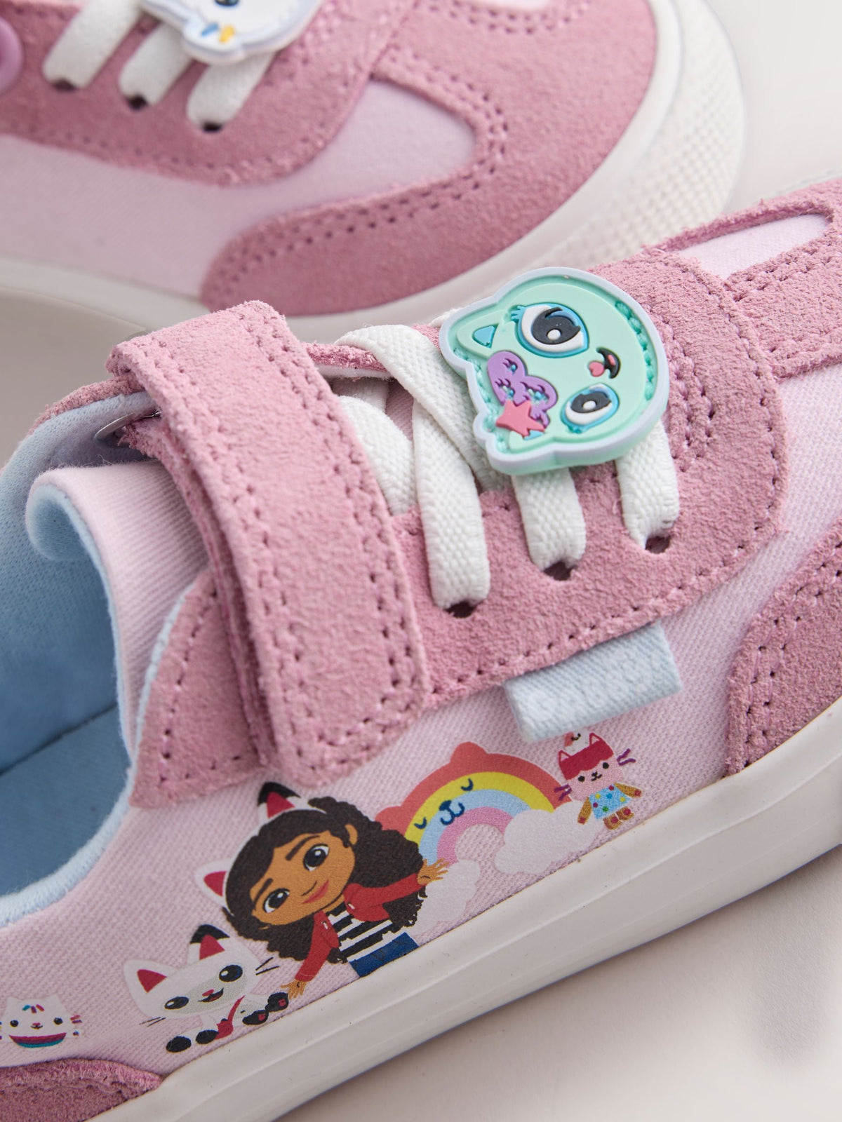 Dsiney Kidz - Purple Gabbys Dollhouse Touch Fastening Elastic Lace Trainers image 4