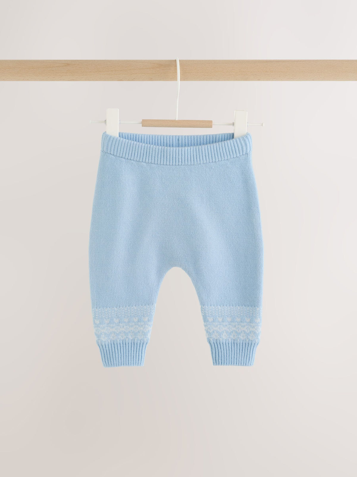 Blue Fairisle Baby Knitted Jumper and Leggings Set (0mths-2yrs) - image 3
