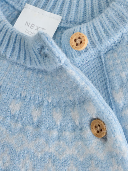 Blue Fairisle Baby Knitted Jumper and Leggings Set (0mths-2yrs) - image 7