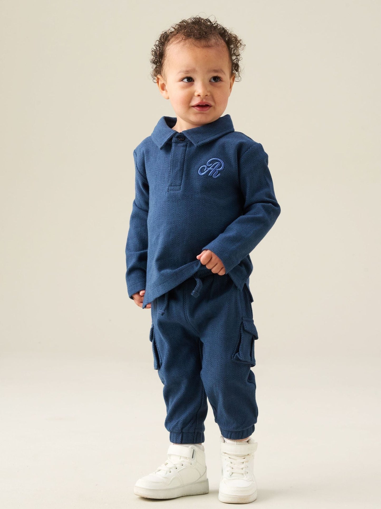 Angel & Rocket Blue Arthur Herringbone Co-Ord Set image 1