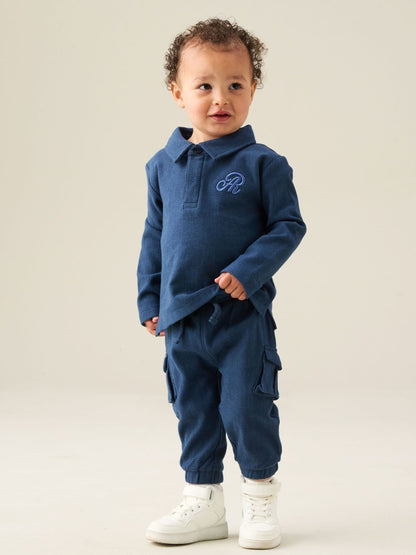 Angel & Rocket Blue Arthur Herringbone Co-Ord Set image 1