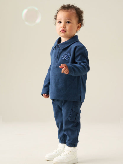Angel & Rocket Blue Arthur Herringbone Co-Ord Set image 2