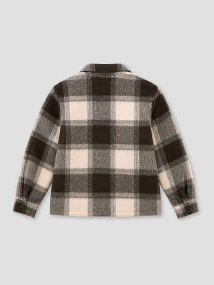 Dsiney Kidz - Angel & Rocket Brown Odin Brushed Check Fleece Lined Jacket image 6