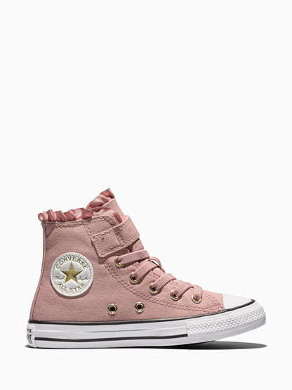 Converse Pink Chuck Taylor All Star Frills High Trainers - image 1
